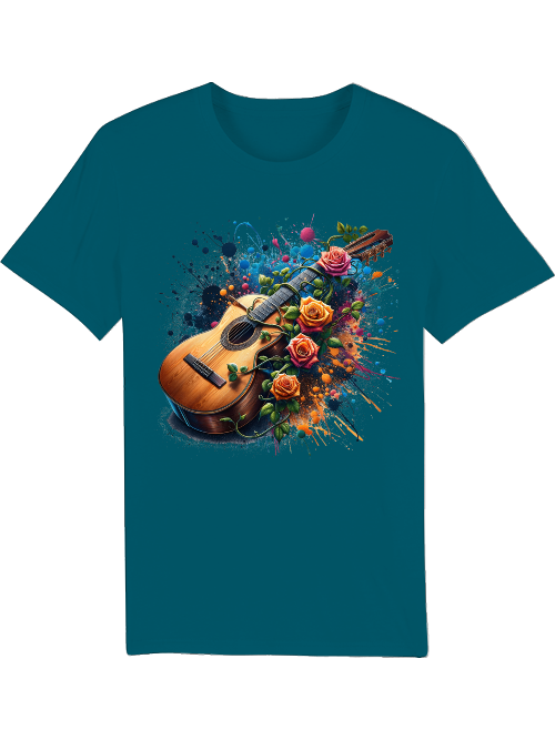 Gitarre Blumenmeer - Creator T-Shirt SK