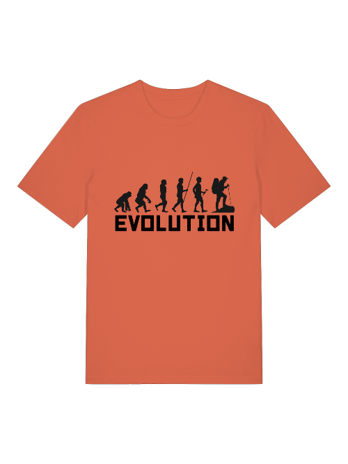 Evolution Walking - Camiseta unisex de manga corta de algodón orgánico para adultos Creator T-Shirt 2.0 ST/ST SH