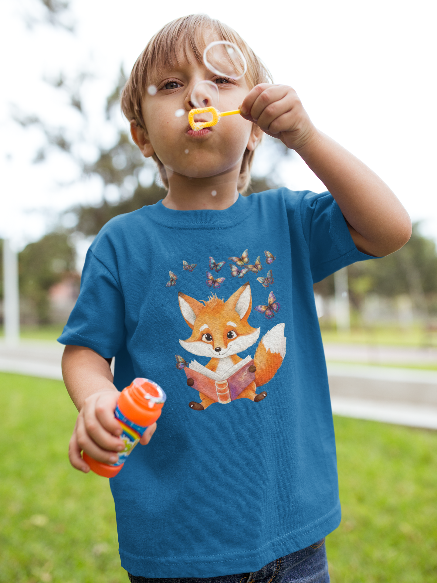 T-Shirt Kids Fox with Butterfly Group