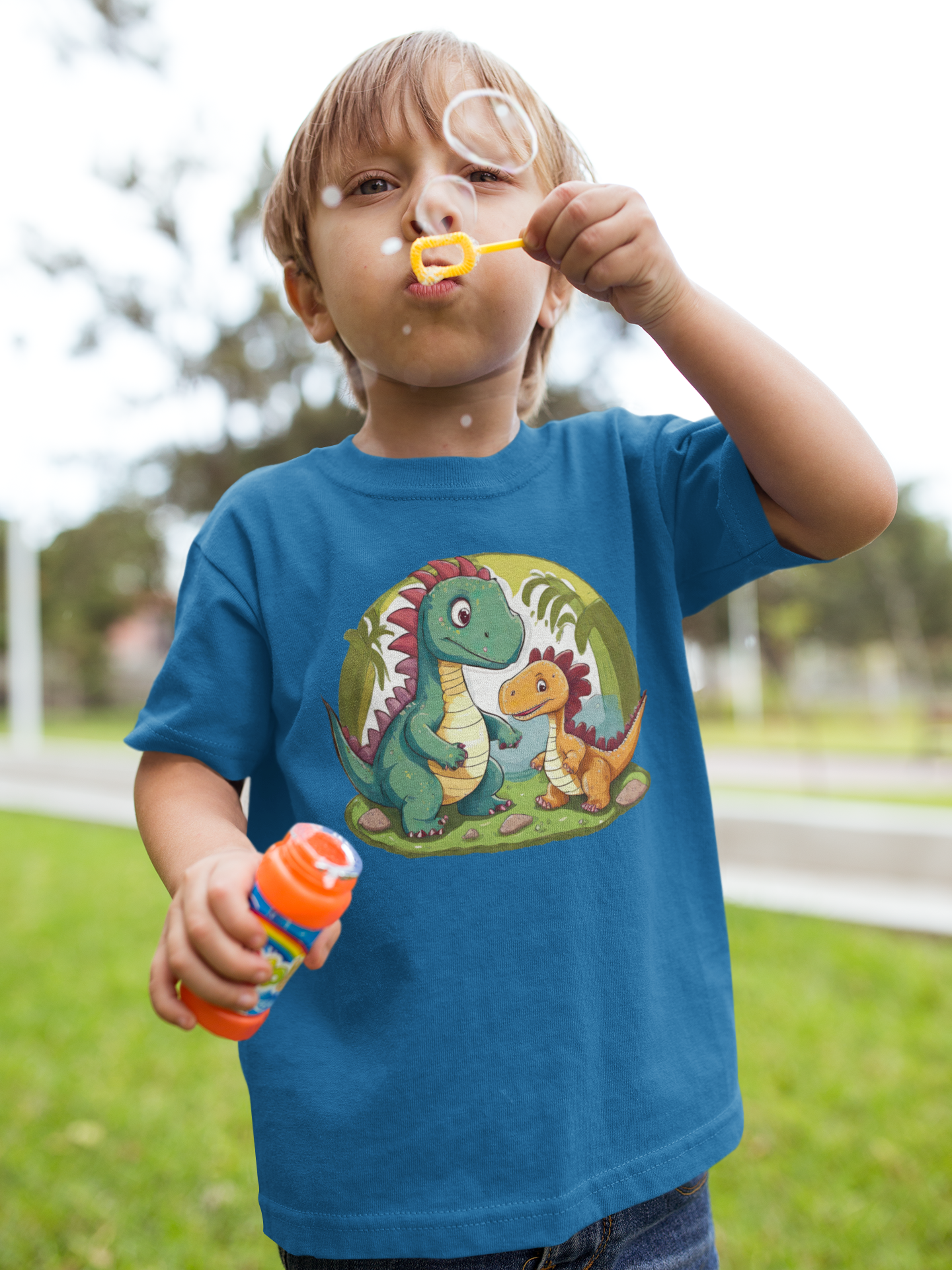 Camiseta Niños dos dinosaurios