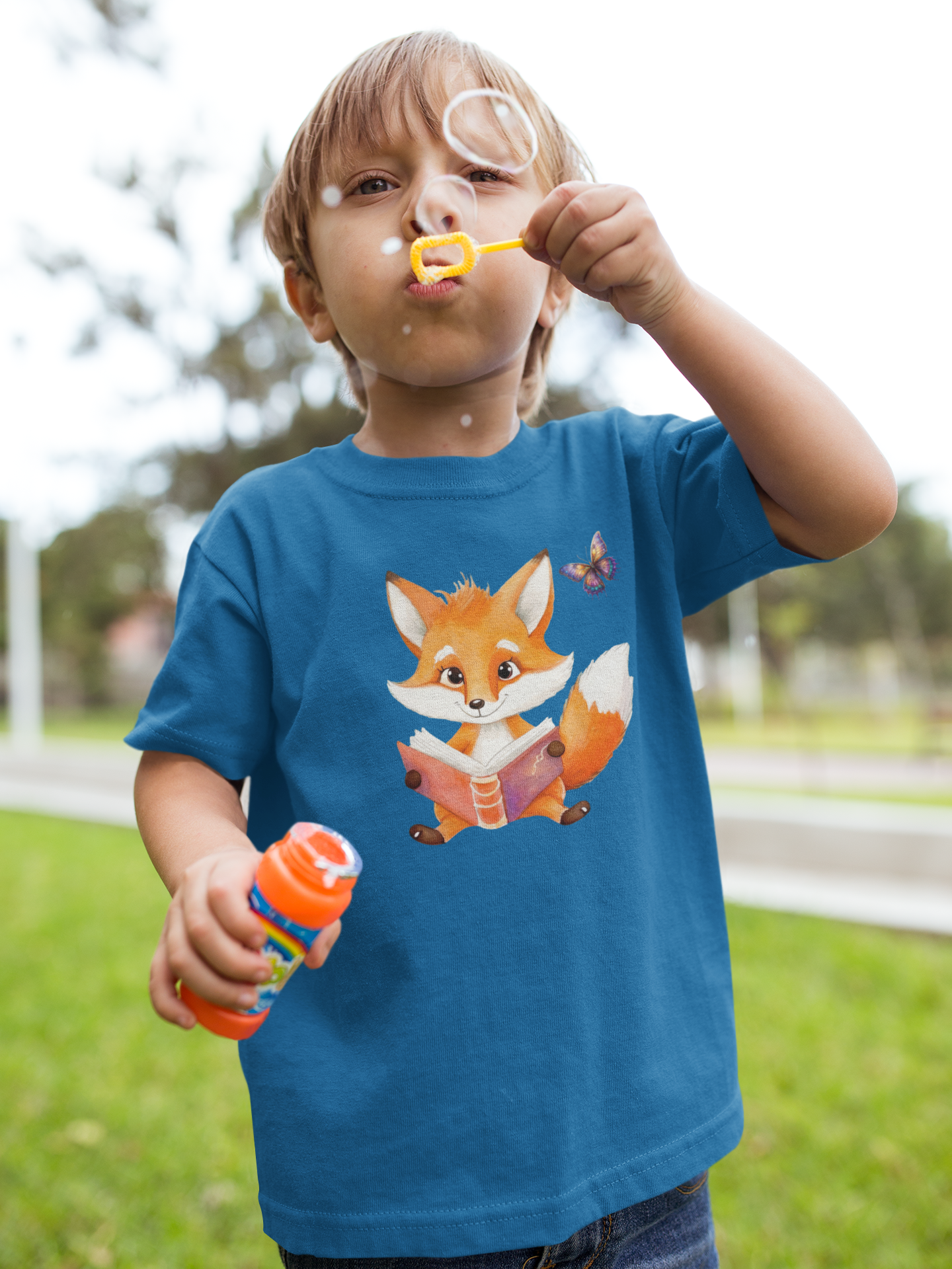 T-Shirt Kids Fox with Butterfly