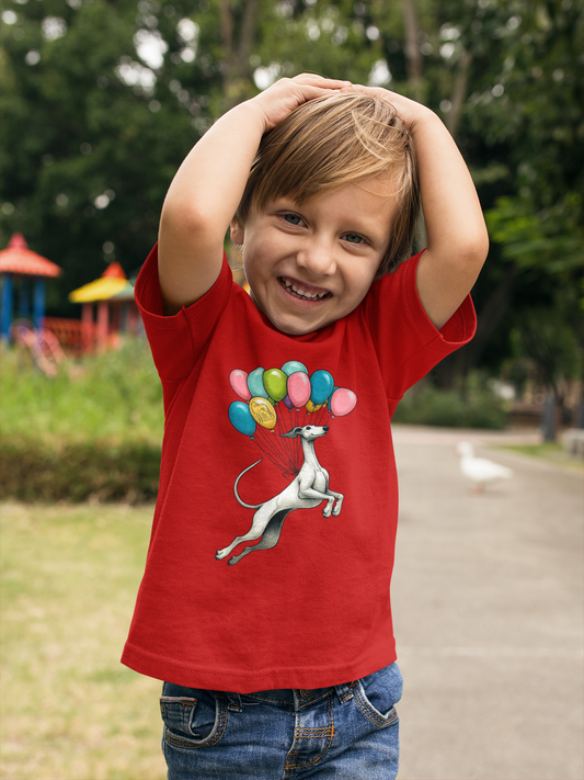 Unisex Kinder Premium organic T-Shirt - Windhund Luftballons FARFROMFEAR