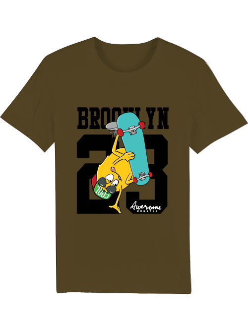 Brooklyn 23 Awesome Monster Skater Creator T-Shirt SK