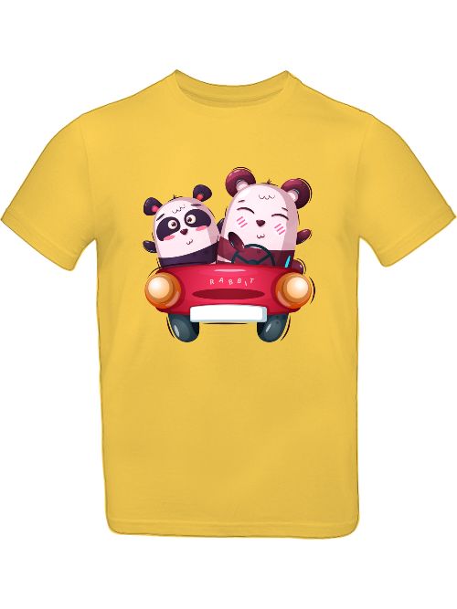 Cartoon Koala Duett im Auto T-Shirt Kids SK