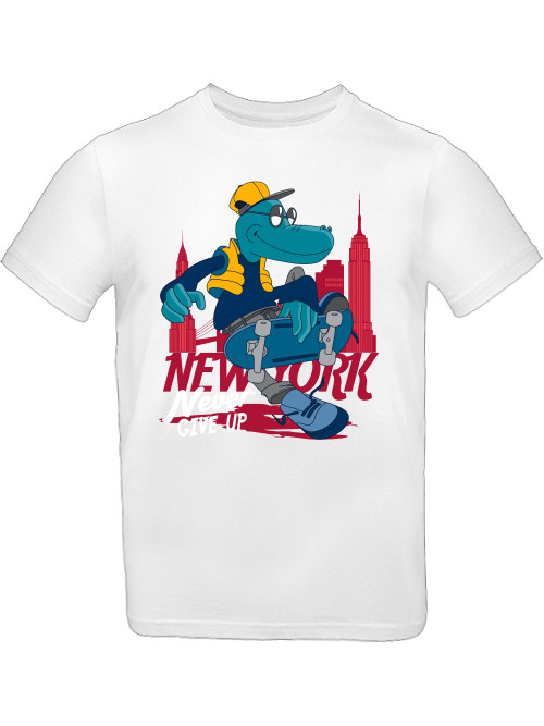 Cartoon Never give up Croco T-Shirt Kids SK