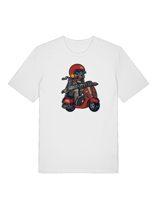 Scooter Never Die - Camiseta unisex de manga corta de algodón orgánico para adultos Creator T-Shirt 2.0 ST/St SH