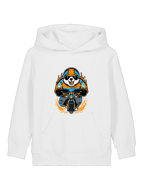 Cartoon Panda Biker - Mini Cruiser Hoodie 2.0