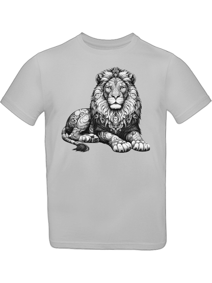 Mandala Löwe in grau T-Shirt Kids SK