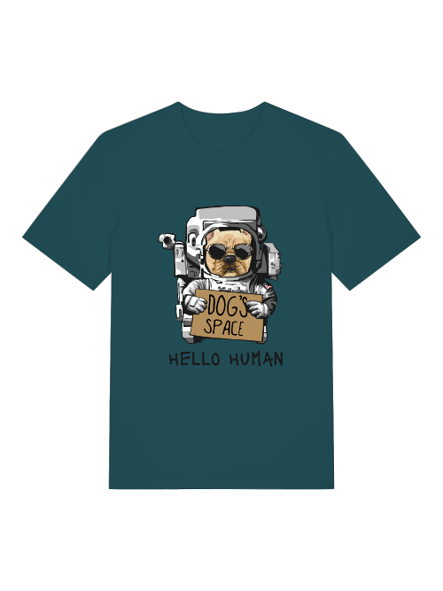 Astronauta Perros Espacio - Camiseta unisex para adultos de algodón orgánico de manga corta Creator T-Shirt 2.0 ST/ST SH