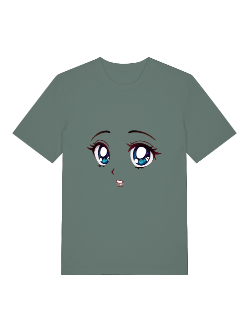 Lieblich Strichsmiley Front - Unisex Erwachsenen Bio Baumwolle Kurzarm Shirt Creator T-Shirt 2.0 ST/St SK