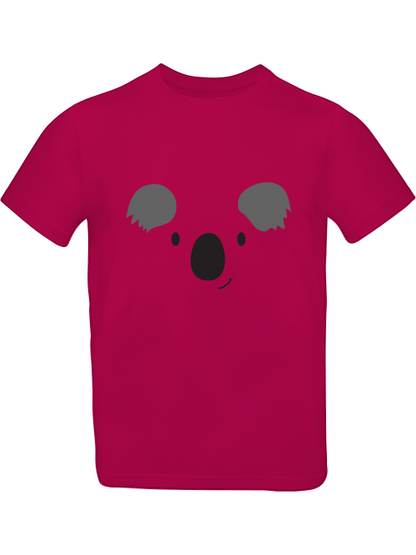 Camiseta infantil con estampado de cara de koala de dibujos animados SK