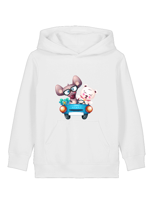 Cartoon Trio Vogel Maus Bär - Mini Cruiser Hoodie 2.0 SK