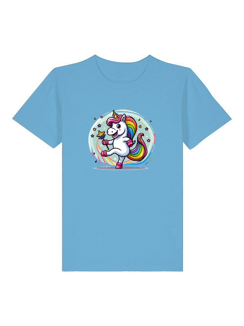 Einhorn tanzt mit Blase - Mini Creator 2.0 Kids T-Shirt SK