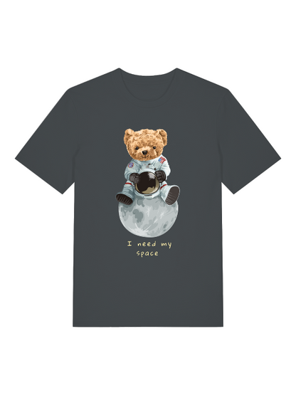 El osito de peluche astronauta necesita mi espacio - Camiseta unisex de manga corta de algodón orgánico para adultos Creator T-Shirt 2.0 ST/ST SH