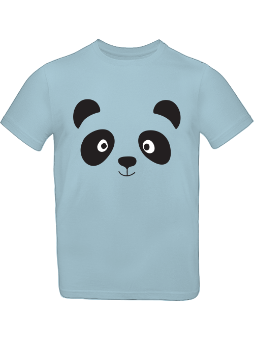 Camiseta infantil con cara de panda de dibujos animados