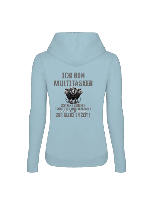 Girlie College Hoodie Ich bin Multitasker 3 Löwen