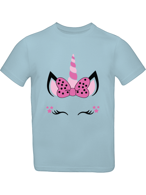 Einhorn Stars Unicorn Face T-Shirt Kids SK