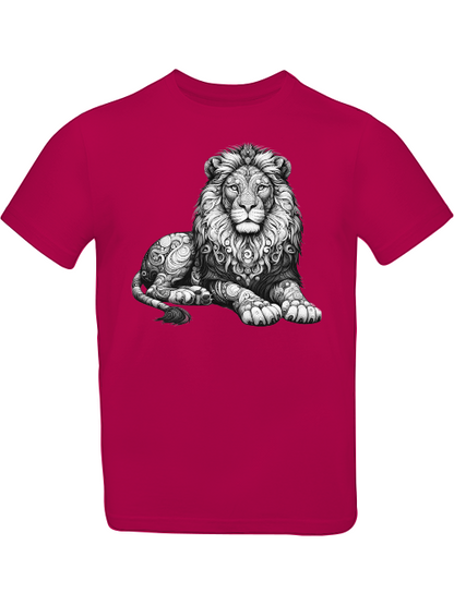 Mandala Löwe in grau T-Shirt Kids SK