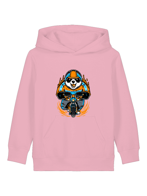 Cartoon Panda Biker - Mini Cruiser Hoodie 2.0