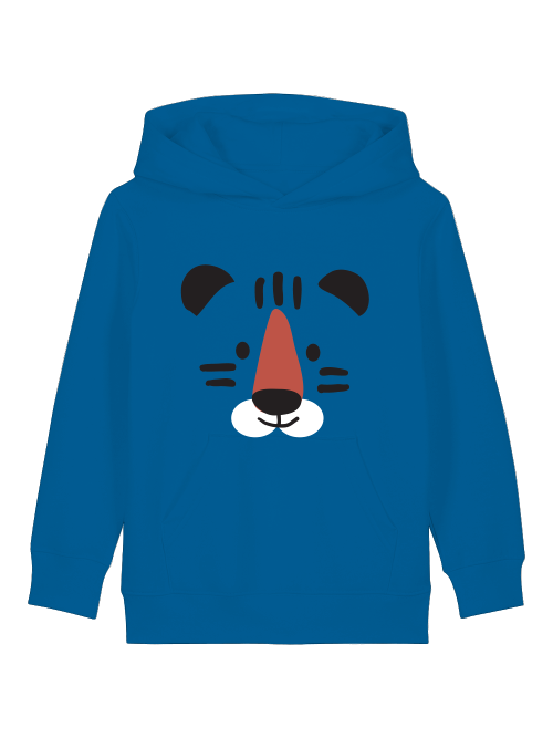 Cartoon Tiger Gesicht - Mini Cruiser Hoodie 2.0 Kinder Kapuzenpullover SK