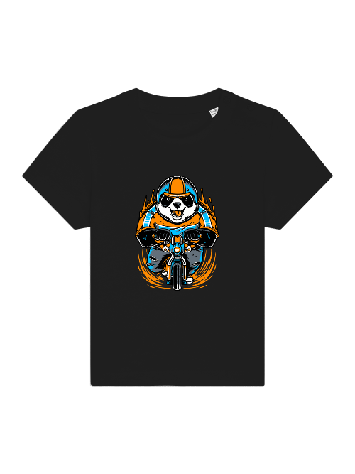 Camiseta Panda Biker de dibujos animados - Baby Creator