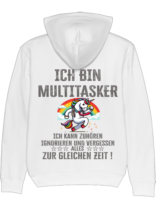 Cruiser hoodie I am multitasker unicorn with tie