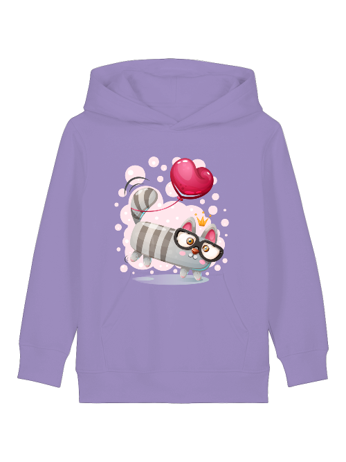 Cartoon Mini Katze mit Herzluftballon - Mini Cruiser Hoodie 2.0 SK