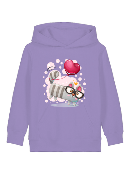 Cartoon Mini Katze mit Herzluftballon - Mini Cruiser Hoodie 2.0 SK