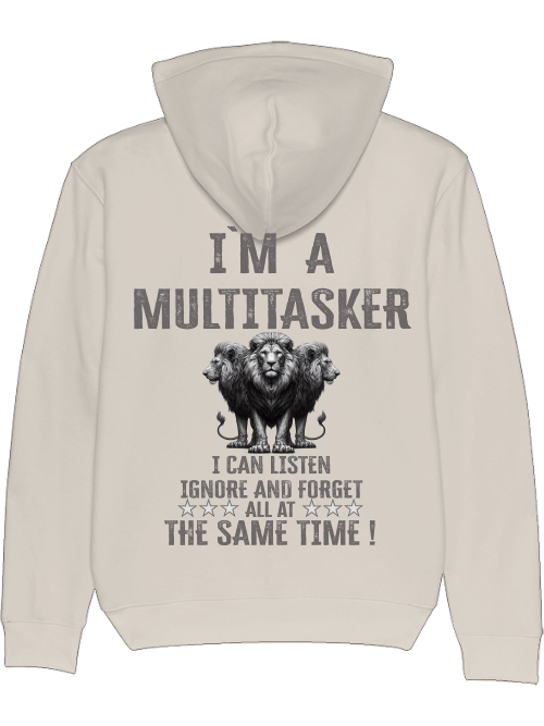 Cruiser Hoodie I`ma Multitasker 3 Lions