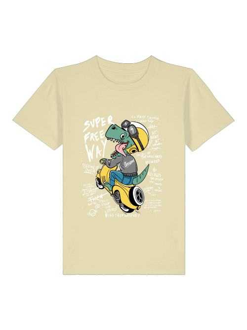 Cartoon Dinospeed auf Motorroller - Mini Creator 2.0 Kids T-Shirt SK