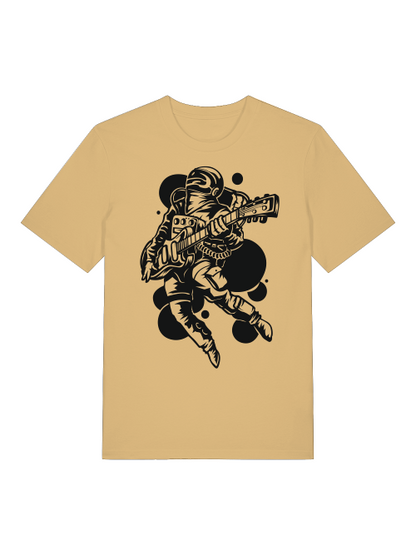 Astronaut Gitarrist Front - Unisex Erwachsenen Bio Creator T-Shirt SH