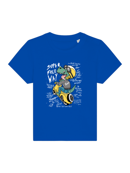 Cartoon Dinospeed on Scooter - Baby Creator T-Shirt