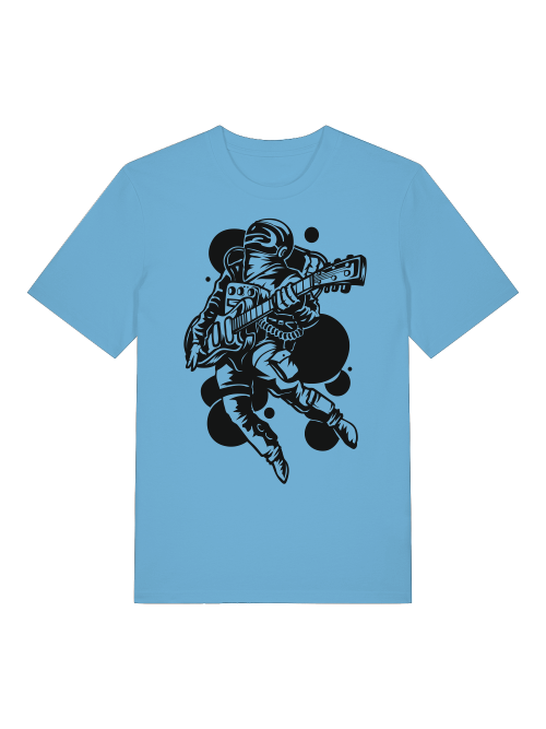 Astronaut Gitarrist Front - Unisex Erwachsenen Bio Creator T-Shirt SH