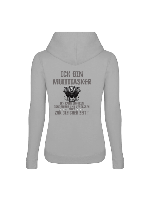 Girlie College Hoodie Ich bin Multitasker 3 Löwen