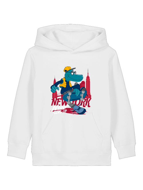 Cartoon Never give up - Mini Cruiser Hoodie 2.0 Kinder Kapuzenpullover SK