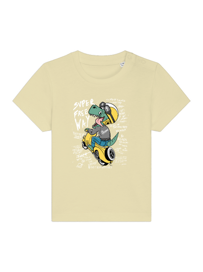 Cartoon Dinospeed on Scooter - Baby Creator T-Shirt