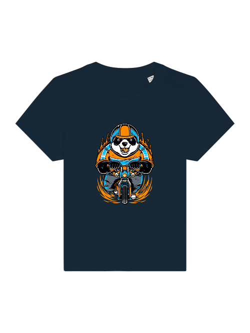 Camiseta Panda Biker de dibujos animados - Baby Creator