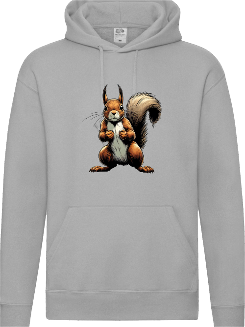 Premium Hooded Sweat Hoodie Partnershirt Eichhörnchen Front