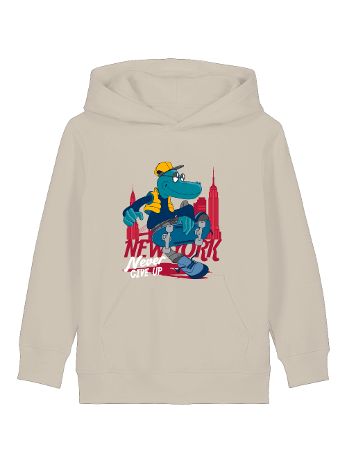 Cartoon Never give up - Mini Cruiser Hoodie 2.0 Kinder Kapuzenpullover SK