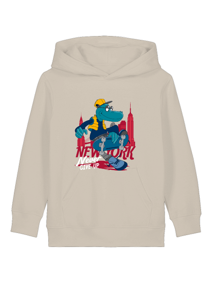 Cartoon Never give up - Mini Cruiser Hoodie 2.0 Kinder Kapuzenpullover SK