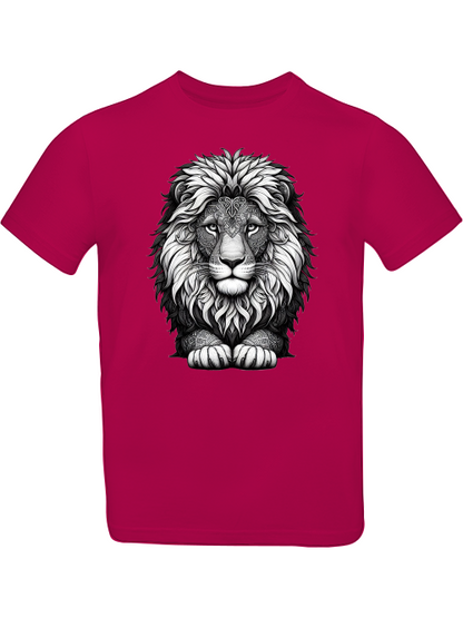 Mandala Löwenkopf in grau T-Shirt Kids SK
