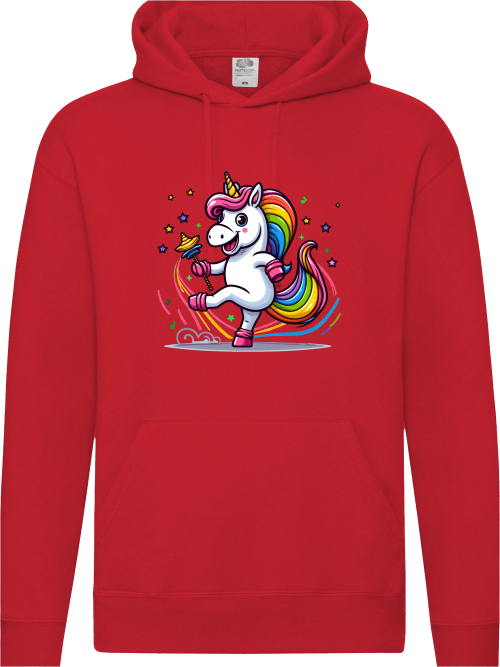 Premium hoodie unicorn dances