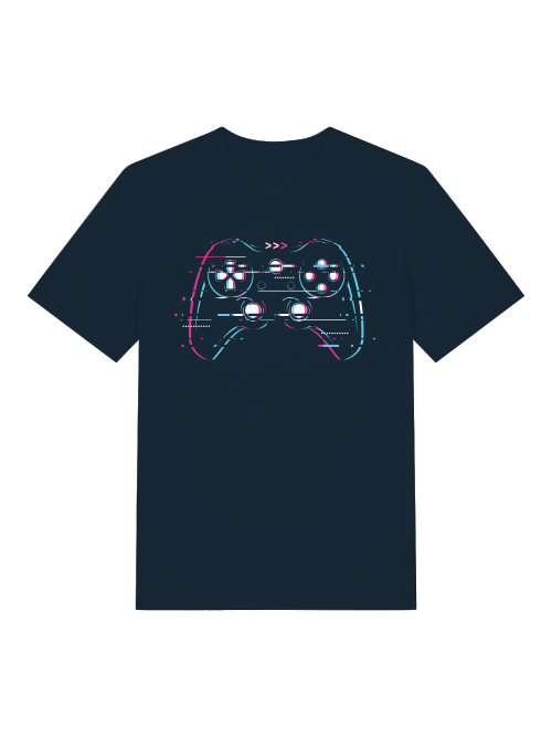 Game Controller Front - Unisex Erwachsenen Bio Baumwolle Kurzarm Shirt Creator T-Shirt 2.0 ST/ST SH
