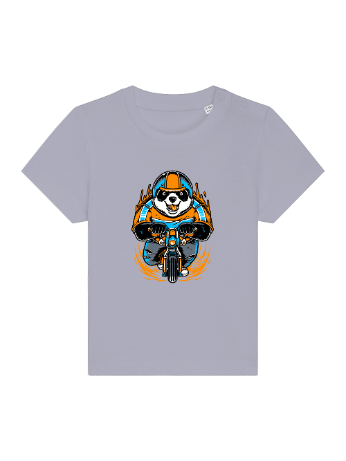 Camiseta Panda Biker de dibujos animados - Baby Creator