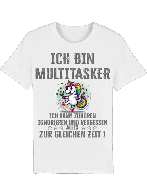 Creator T-Shirt I am a multitasker unicorn rattle dance