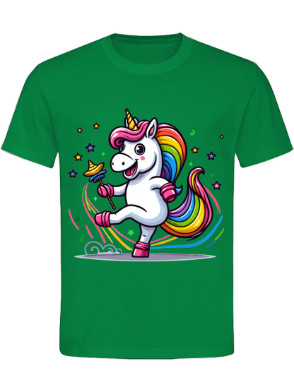 Heavy Cotton T-Shirt Einhorn tanzt
