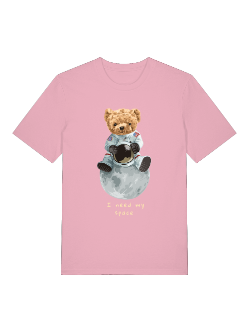El osito de peluche astronauta necesita mi espacio - Camiseta unisex de manga corta de algodón orgánico para adultos Creator T-Shirt 2.0 ST/ST SH
