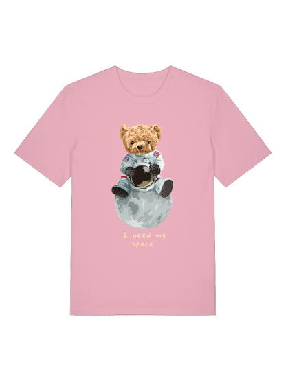 El osito de peluche astronauta necesita mi espacio - Camiseta unisex de manga corta de algodón orgánico para adultos Creator T-Shirt 2.0 ST/ST SH