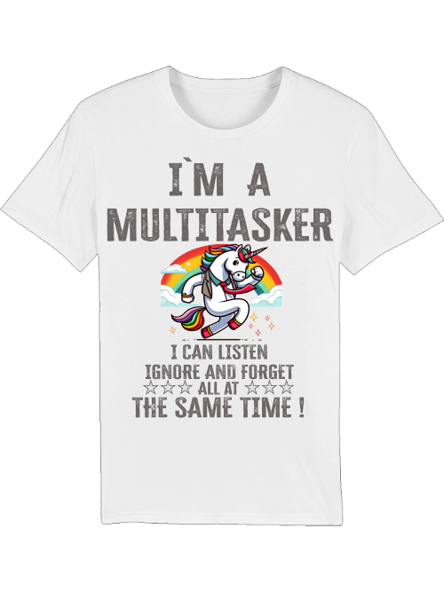 Creator T-Shirt I`ma Multitasker Unicorn with tie