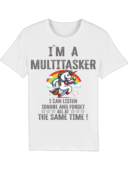 Creator T-Shirt I`ma Multitasker Unicorn with tie